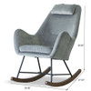 Chel - Mid-Century Modern Velvet Rocking Chair Chel - Mid-Century Modern Velvet Rocking Chair