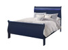 Charlston - Modern Sleigh Design Bed With LED