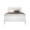 Charlston - Modern Sleigh Design Bed With LED