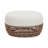 Willow - Round Upholstered Patio Ottoman