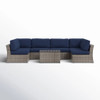 Wicker Sectional Sofa With Cushions And Table Wicker Sectional Sofa With Cushions And Table
