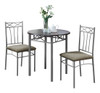 Dining Table Set Small Round 3 Pieces Set Dining Table Set Small Round 3 Pieces Set