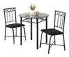 Dining Table Set Small Round 3 Pieces Set Dining Table Set Small Round 3 Pieces Set