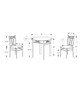 Dining Table Set Small Round 3 Pieces Set Dining Table Set Small Round 3 Pieces Set