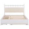 Storage Platform Bed With 2 Big Drawers & Trundle