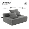 Frame For Oversized Modular U Shaped Sectional, Floor Couch Convertible Compressed Couch Spacious Foam Filled Sofa