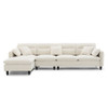 Modern Convertible Sectional Sofa L Shaped Reversible Couch Set With Free Pillows 5 Seat Cloud With Ottoman