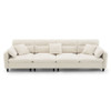 Modern Convertible Sectional Sofa L Shaped Reversible Couch Set With Free Pillows 5 Seat Cloud With Ottoman