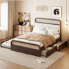 Platform Bed With Trundle And 2 Drawers Platform Bed With Trundle And 2 Drawers
