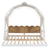 Extended Bed With Arched Roof And Trundle