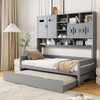 Daybed With All-In-One Cabinet And Shelf Daybed With All-In-One Cabinet And Shelf