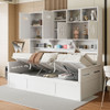 Daybed With All-In-One Cabinet And Shelf Daybed With All-In-One Cabinet And Shelf