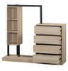 Wardrobe With 4 Drawers And 3 Shelves