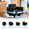 360° Modern Swivel Accent Chair Round Armchair, Thick Padded Single Lounge Sofa Upholstered Comfy 360° Modern Swivel Accent Chair Round Armchair, Thick Padded Single Lounge Sofa Upholstered Comfy