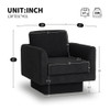 360° Modern Swivel Accent Chair Round Armchair, Thick Padded Single Lounge Sofa Upholstered Comfy 360° Modern Swivel Accent Chair Round Armchair, Thick Padded Single Lounge Sofa Upholstered Comfy