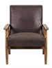 Wide Classic Mid-Century Modern Arm Chair