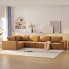 Modular Sectional With Wide Seat Free Combination L Shaped Couch Set Cloud Upholstered Minimalist Boneless Sofa Modular Sectional With Wide Seat Free Combination L Shaped Couch Set Cloud Upholstered Minimalist Boneless Sofa