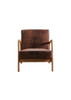 Classic Mid-Century Modern Accent Chairs, Open Framed Armchair With Cushioning