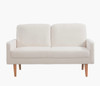 Loveseat Sofa, European Style With Sleek Design, Modern & Vintage Flair, Upholstered 2 Seater Couch