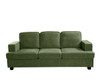 Modern Sofa, Comfortable 3 Seater Couch With Deep Seating, Loose Back Cushions, Wide Arms