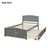 Platform Bed & Headboard, Footboard And Wood Slat Support