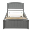 Platform Bed & Headboard, Footboard And Wood Slat Support