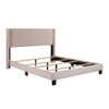 Velvet Upholstered Platform Bed, Box Spring Needed