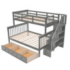 Stairway Bunk Bed With Storage And Guard Rail For Bedroom Stairway Bunk Bed With Storage And Guard Rail For Bedroom