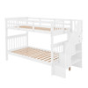 Stairway Bunk Bed With Storage And Guard Rail For Bedroom Stairway Bunk Bed With Storage And Guard Rail For Bedroom