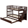 Stairway Bunk Bed With Storage And Guard Rail For Bedroom Stairway Bunk Bed With Storage And Guard Rail For Bedroom