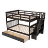 Stairway Bunk Bed With Storage And Guard Rail For Bedroom Stairway Bunk Bed With Storage And Guard Rail For Bedroom