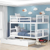 Bunk Bed With Ladder For Bedroom, Guest Room Furniture Bunk Bed With Ladder For Bedroom, Guest Room Furniture