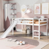 Loft Bed With Slide, Multifunctional Design Loft Bed With Slide, Multifunctional Design