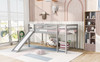 Loft Bed With Slide, Multifunctional Design Loft Bed With Slide, Multifunctional Design