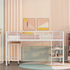 Loft Bed With Desk And Shelves Loft Bed With Desk And Shelves