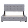 Upholstered Platform Bed With Classic Headboard And Drawers, No Box Spring Needed