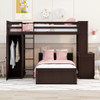 Loft Bed With A Stand Alone Bed, Shelves, Desk, And Wardrobe Loft Bed With A Stand Alone Bed, Shelves, Desk, And Wardrobe