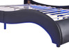 Upholstered Platform Bed With LED Light, Frame Slatted