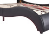 Upholstered Platform Bed With LED Light, Frame Slatted