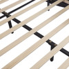 Upholstered Platform Bed With LED Light, Frame Slatted