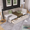 Upholstered Daybed, Sofa Bed Frame, No Box Spring Needed Upholstered Daybed, Sofa Bed Frame, No Box Spring Needed