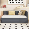 Upholstered Daybed, Sofa Bed Frame, No Box Spring Needed Upholstered Daybed, Sofa Bed Frame, No Box Spring Needed