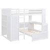 Loft Bed With A Twin Size Standalone Bed, Shelves, Desk, And Wardrobe Loft Bed With A Twin Size Standalone Bed, Shelves, Desk, And Wardrobe