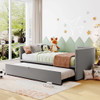 Twin Size Upholstered Daybed With Pop Up Trundle Twin Size Upholstered Daybed With Pop Up Trundle