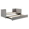 Twin Size Upholstered Daybed With Pop Up Trundle Twin Size Upholstered Daybed With Pop Up Trundle