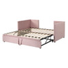 Twin Size Upholstered Daybed With Pop Up Trundle