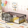 Metal Floor Bed Frame With Fence And Door Metal Floor Bed Frame With Fence And Door