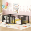 Metal Floor Bed Frame With Fence And Door Metal Floor Bed Frame With Fence And Door