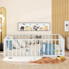 Metal Floor Bed Frame With Fence And Door Metal Floor Bed Frame With Fence And Door