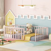 Metal Floor Bed Frame With Fence And Door Metal Floor Bed Frame With Fence And Door
